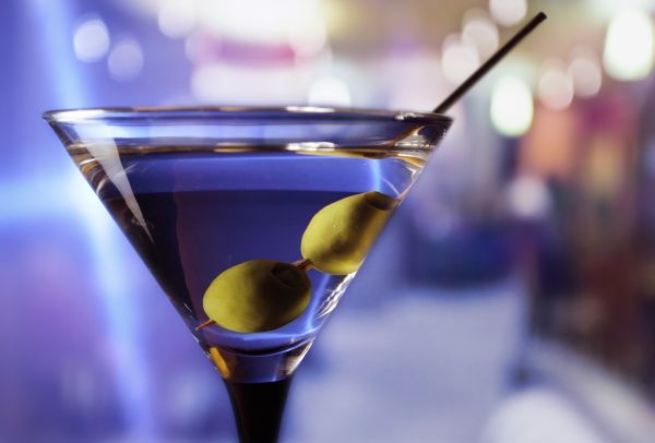 Tafelolive im Martini Cocktail